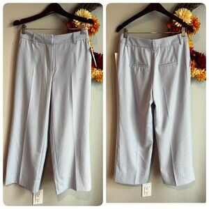 Bagatelle Womens Slim Leg Polyester Trouser Size 4 Light Gray Side Pockets